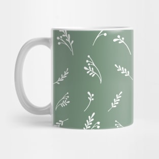 Pattern with herbs and flowers Mug